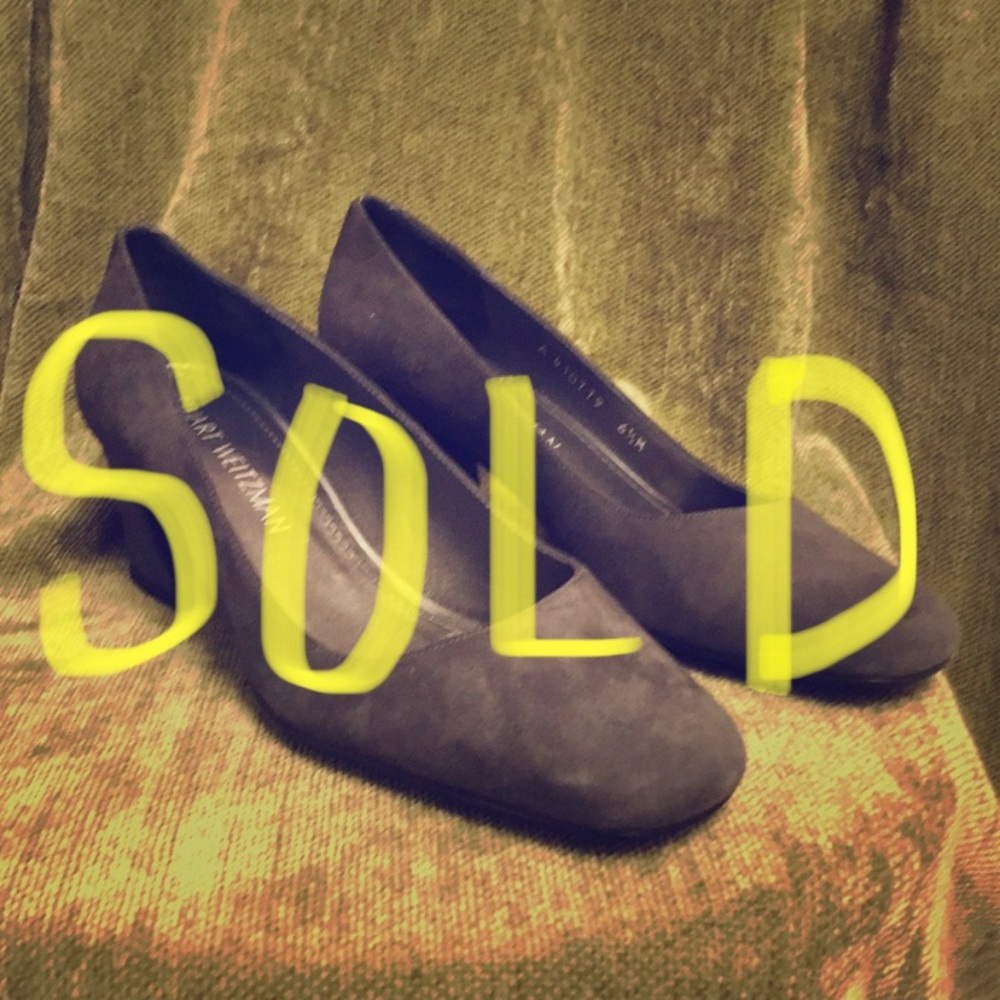 Authentic Stuart Weitzman Gray Suede Maymid Pump - image 2